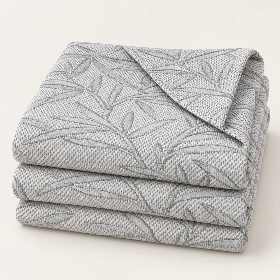 Double jacquard H3160 white-grey