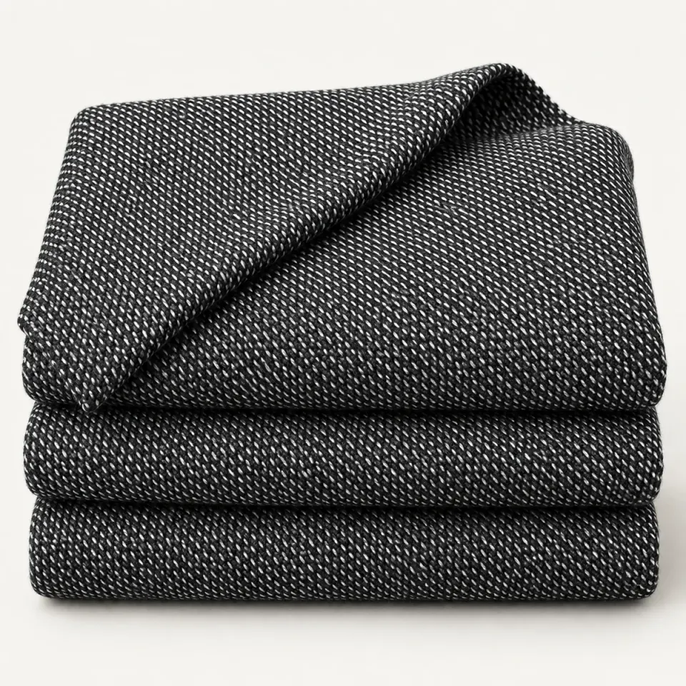 Knitted fabric ST 049 Anthracite melange